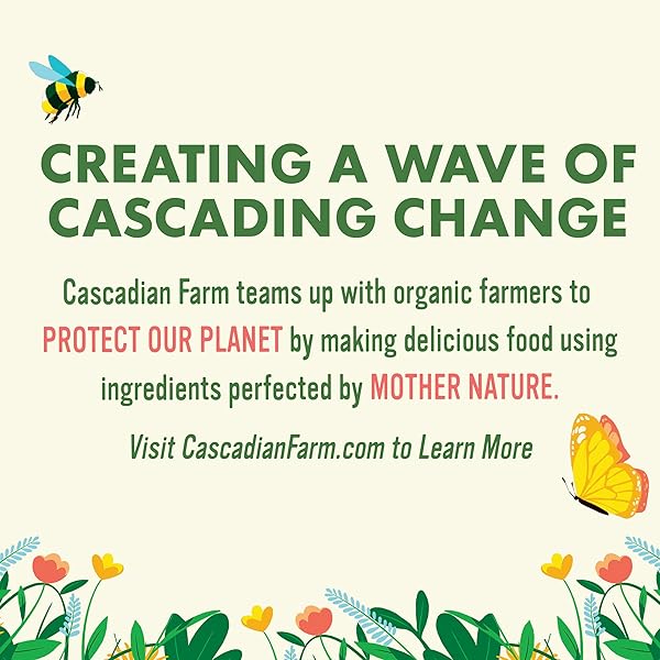 CASCADIAN FARM ORGANIC GRANOLA WITH NO ADDED SUGAR, COCONUT CASHEW CEREAL, RESEALABLE POUCH, 11 OZ.