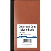 Adams Dollar and Cent Memo Book, 7 x 4 Inches, 144 Pages (AFR18)