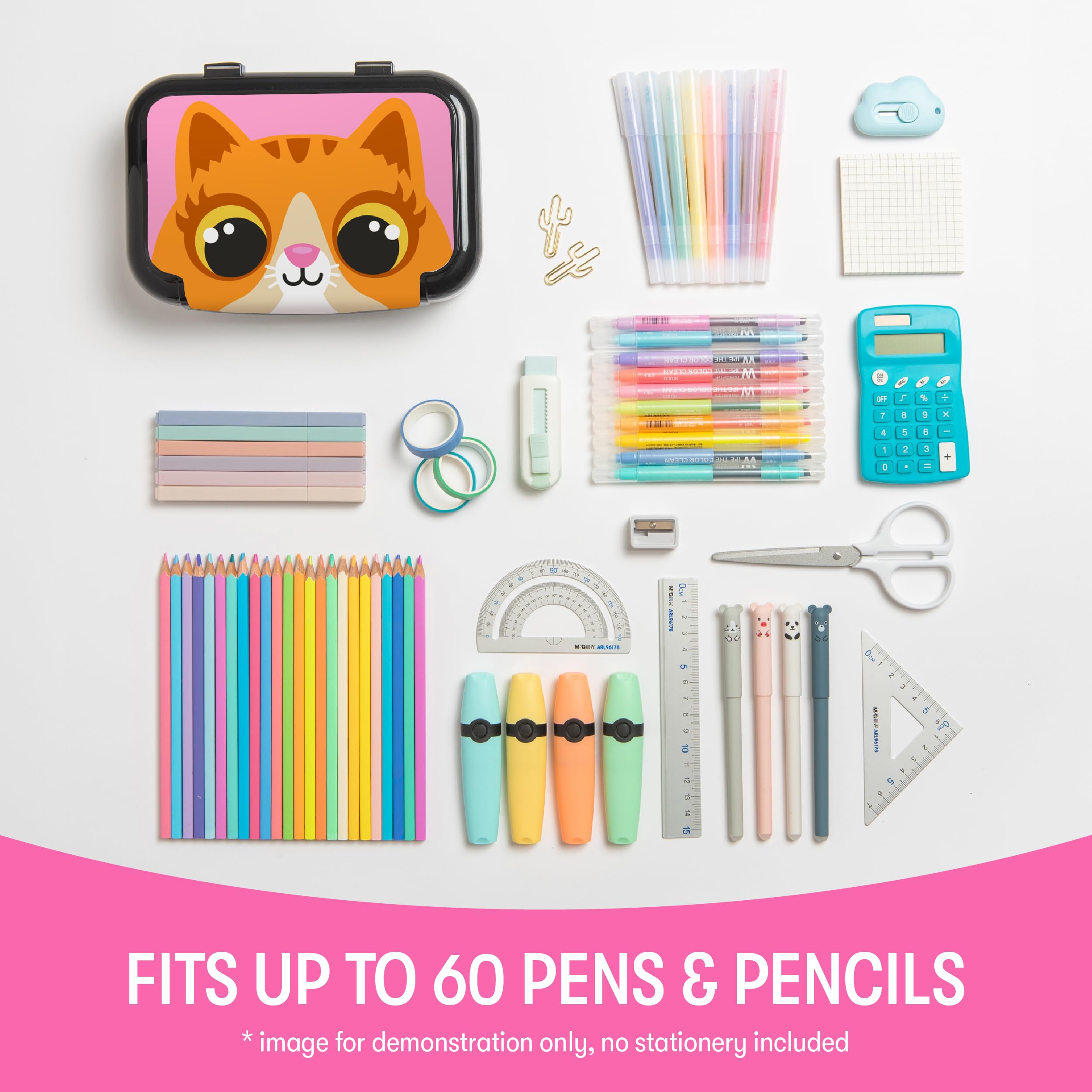 ZIPIT Recycled Plastic Pencil Box for Kids | Pencil Case for School | Large Capacity Pencil Box for Girls and Boys