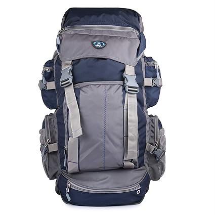 Fairy Blue & Grey 65 LTR Lightweight Travel Hiking Bag || Backpack for Outdoor Hiking Trekking Camping Rucksack