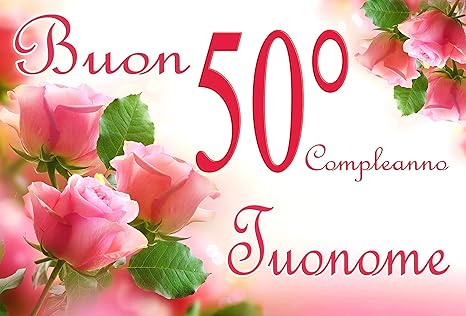 Cinquantesimo Ostie Happy Birthday 50 Cialde Topper Mis 50 Esimo Torte Wfwd Cialda In Ostia Per Torta Rettangolare Compleanno 50 Anni Personalizzata Con Foto Cm x30 Onemoretoy Cl