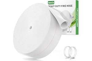 AGHITG Fire Hose, 2 Inch Backwash Hose 100ft, Heavy Duty Discharge Hose for Swimming Pool With Clamp for Outdoor Lawn, Garden Irrigation, Sump Pool Discharge Hose.