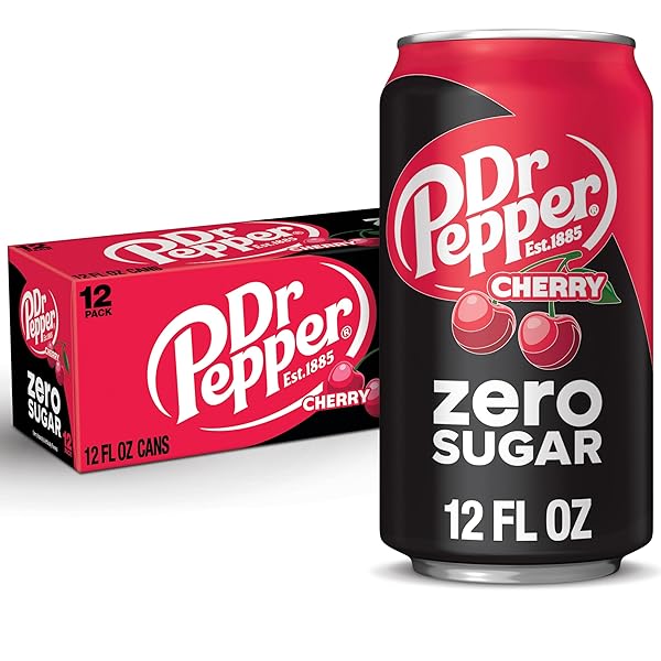 DR PEPPER ZERO SUGAR – CHERRY, 12 OZ,...