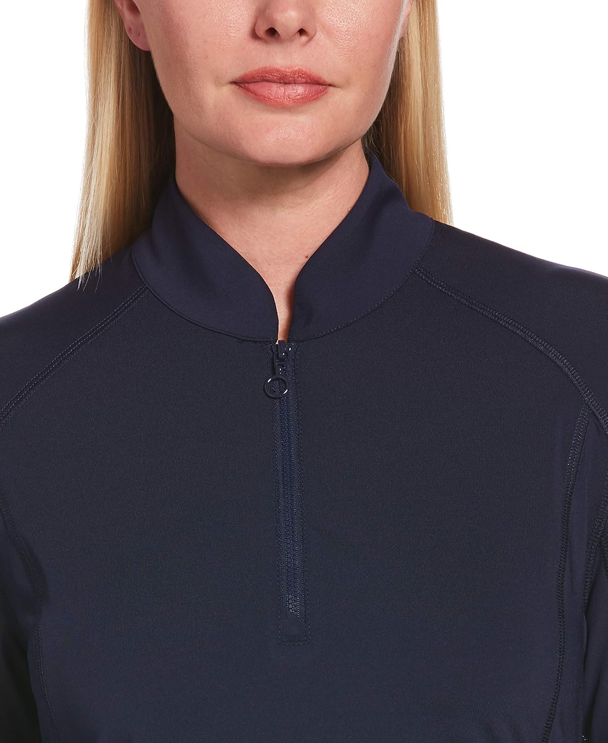 PGA TOUR Women's 1/4 Zip Long Sleeve Sun Protection Shirt: Clothing