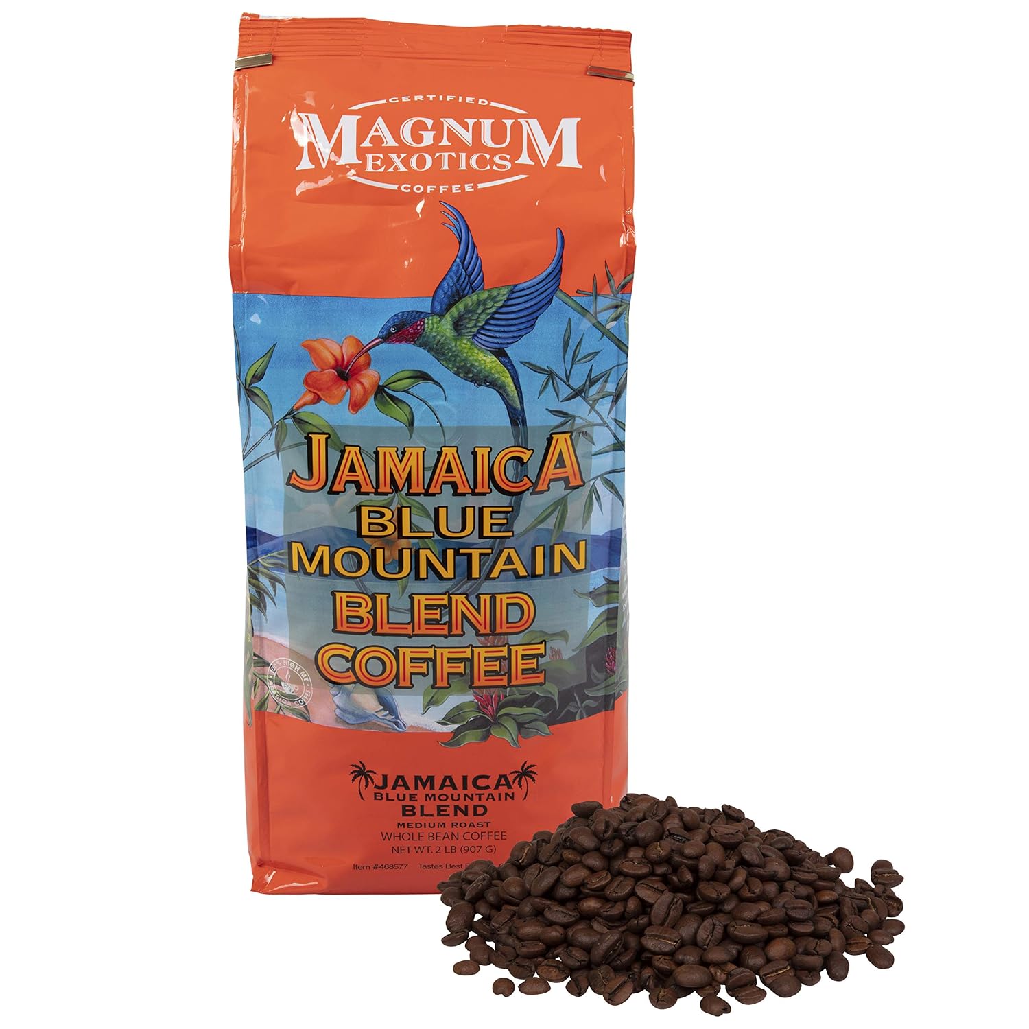 thumbnail image 2 of Jablum Jamaica Blue Mountain Whole Bean Coffee – 16 Oz – Organic & Vegan – Roasted In Jamaica 2 of 6