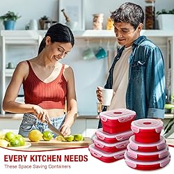 Layhit 12 Pcs Collapsible Food Storage Containers