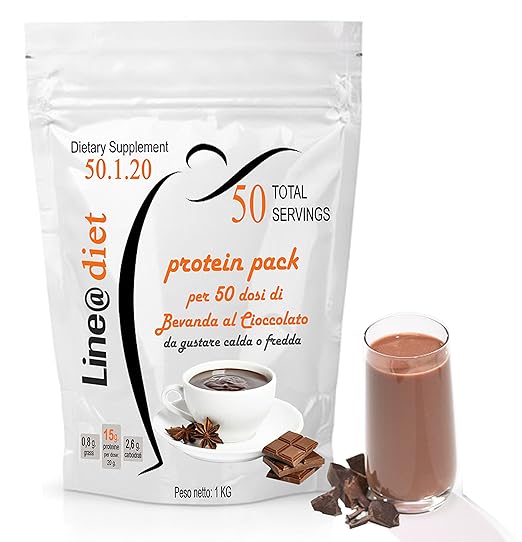 title=Dieta Proteica WHEY PROTEIN-SHAKE da 1 KG (50 porzioni) GUSTO CACAO preparato