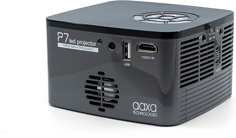 AAXA P7 Mini proyector con batería, resolución nativa 1080P Full ...
