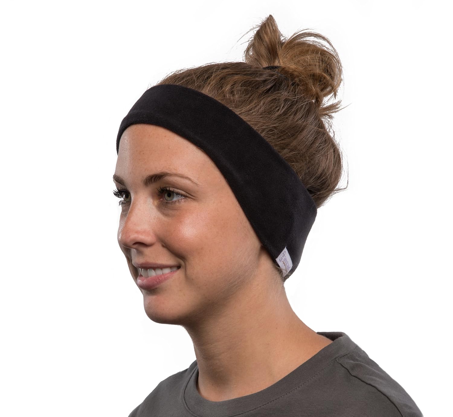 AcousticSheep SleepPhones Kabellos Bluetooth Stirnband-Schlaf-Kopfh/&ouml;rer Weiches grau Vlies mittel