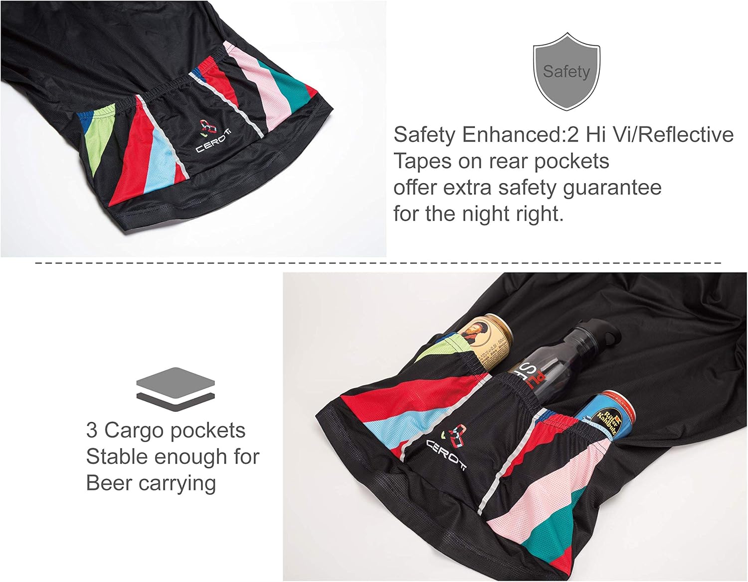 CEROTIPOLAR Custom Apparel Service Men's Cool Summer Cycling Jersey, Bike Jersey UPF50+ : Clothing