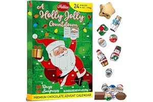 THE MADELAINE CHOCOLATE COMPANY Madelaine 2025 Chocolate Advent Calendar for Kids - 6 Oz Individually Wrapped Milk Chocolate Christmas Countdown Calendar Holiday Treats