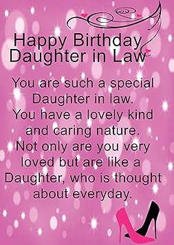 Biglietto Per Auguri Di Compleanno Per Nuora Amazon It Cancelleria E Prodotti Per Ufficio