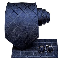 Hi-Tie 3 Pcs Gift Box Mens Tie Set Necktie with