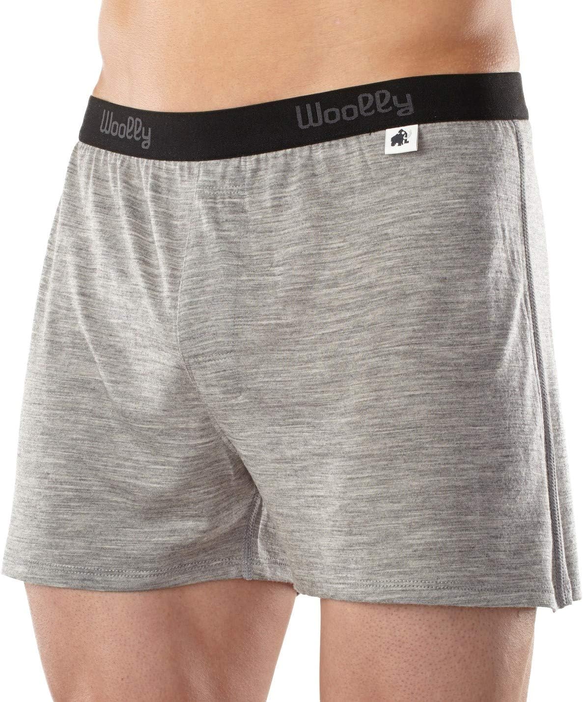 Woolly Clothing Men's Merino Wool Classic Boxer - Ultralight - Wicking Breathable Anti-Odor