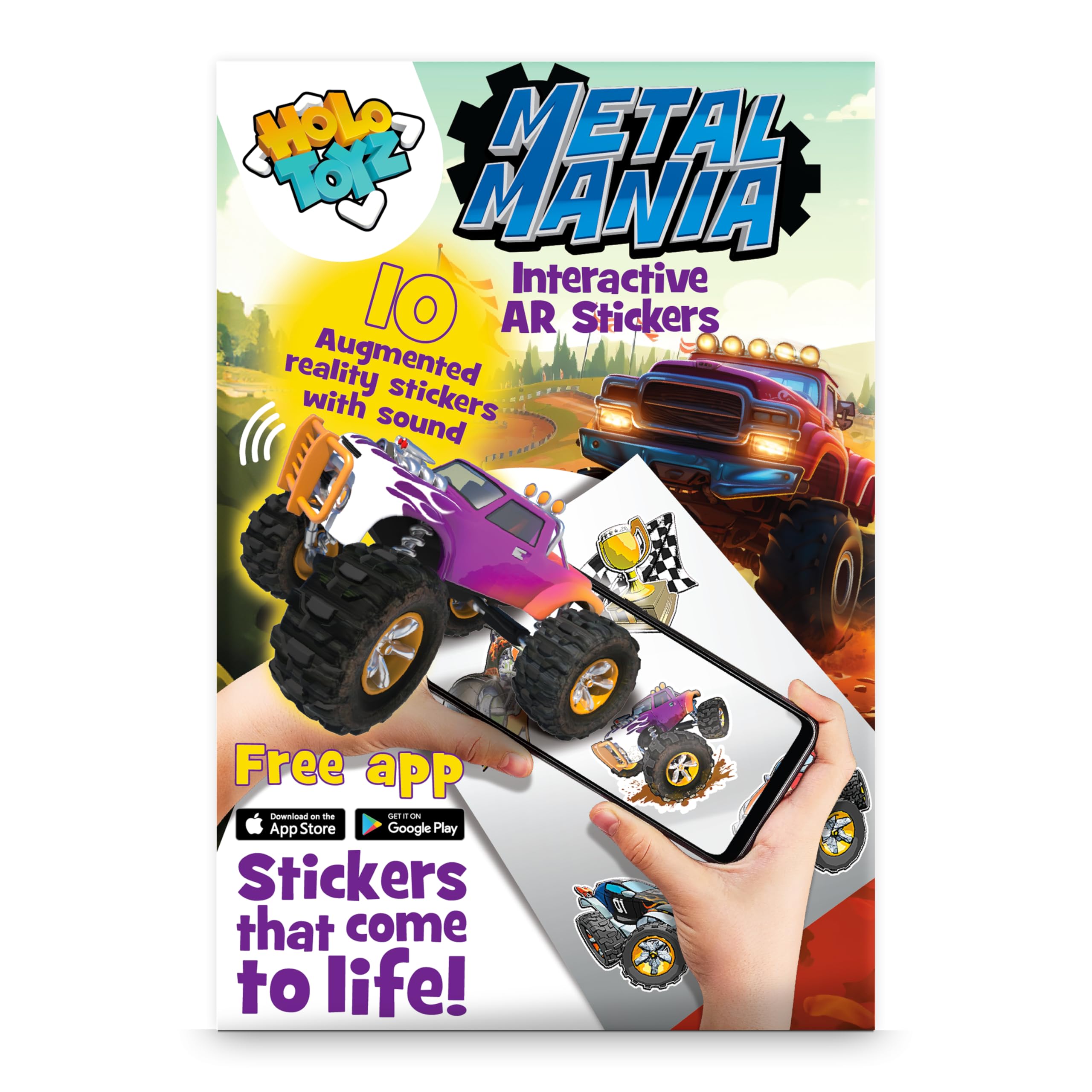 HoloToyz Metal Mania Augmented Reality Peelable Stickers