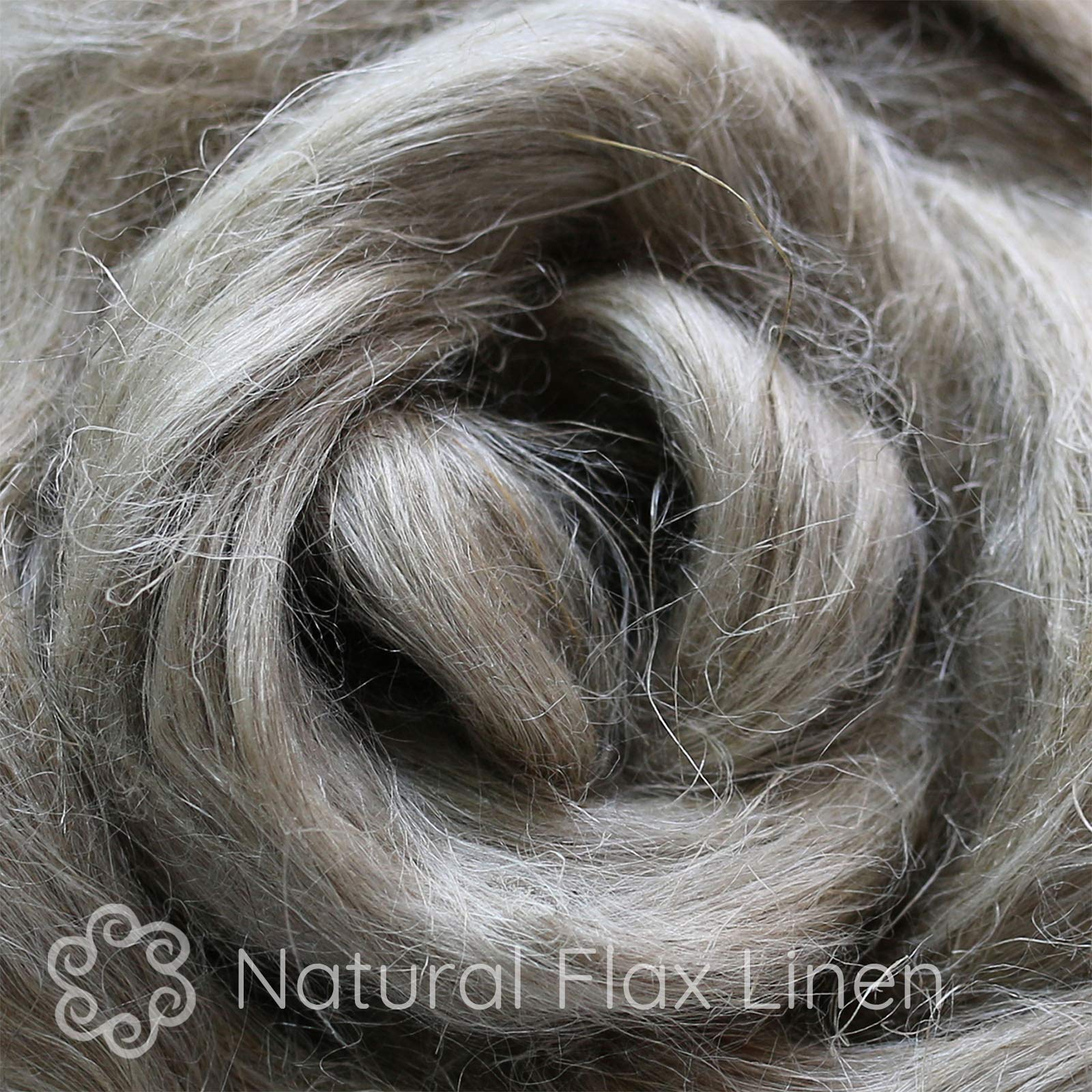 Flax Fiber for Spinning Blending and Fiber Arts. Natural Undyed Vegan Combed Top.
