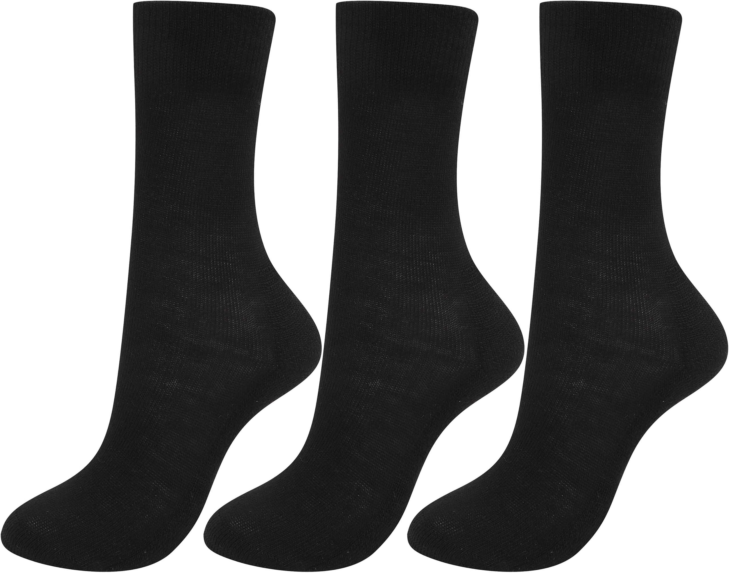 Merino Wool Thermal Liner Socks Black - 3 Pack