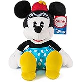 GUND Disney Official Minnie Mouse 14-Inch Deluxe Plush Toy for Ages 1+ | Inspires Fun Disney Roleplay and Creative Storytelling; Soft, Comforting, Collectible Deluxe Plush with Tactile Play Details