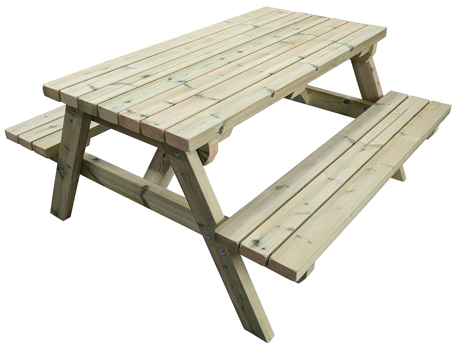 Mg Timber Products Heavy Duty 6ft Wooden Picnic Table Made With