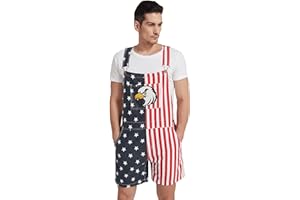 OeyFnbmO Festival Bib Overalls for Men Shorts Jumpsuit Adjustable Straps Coveralls with Zipper
