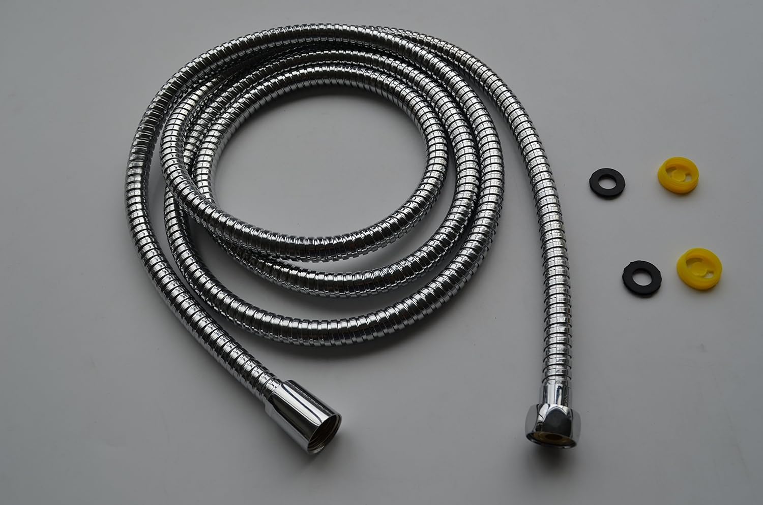 Klabb stainless steel Shower Hose, 96 Inches Chrome Handheld Shower Head Hose With Brass insert and nut. - - 