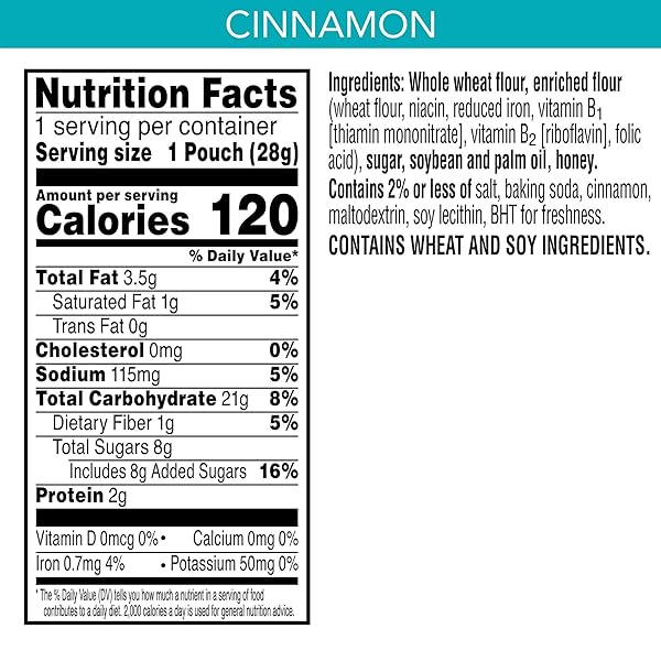 KELLOGG’S SCOOBY-DOO! BAKED GRAHAM CRACKER SNACKS, LUNCH SNACKS, SNACK CRACKERS, CINNAMON (40 POUCHES)