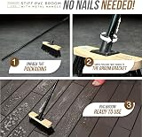 Newman and Cole 10 Wave Stiff PVC Broom with Metal Handle Heavy Duty view 3