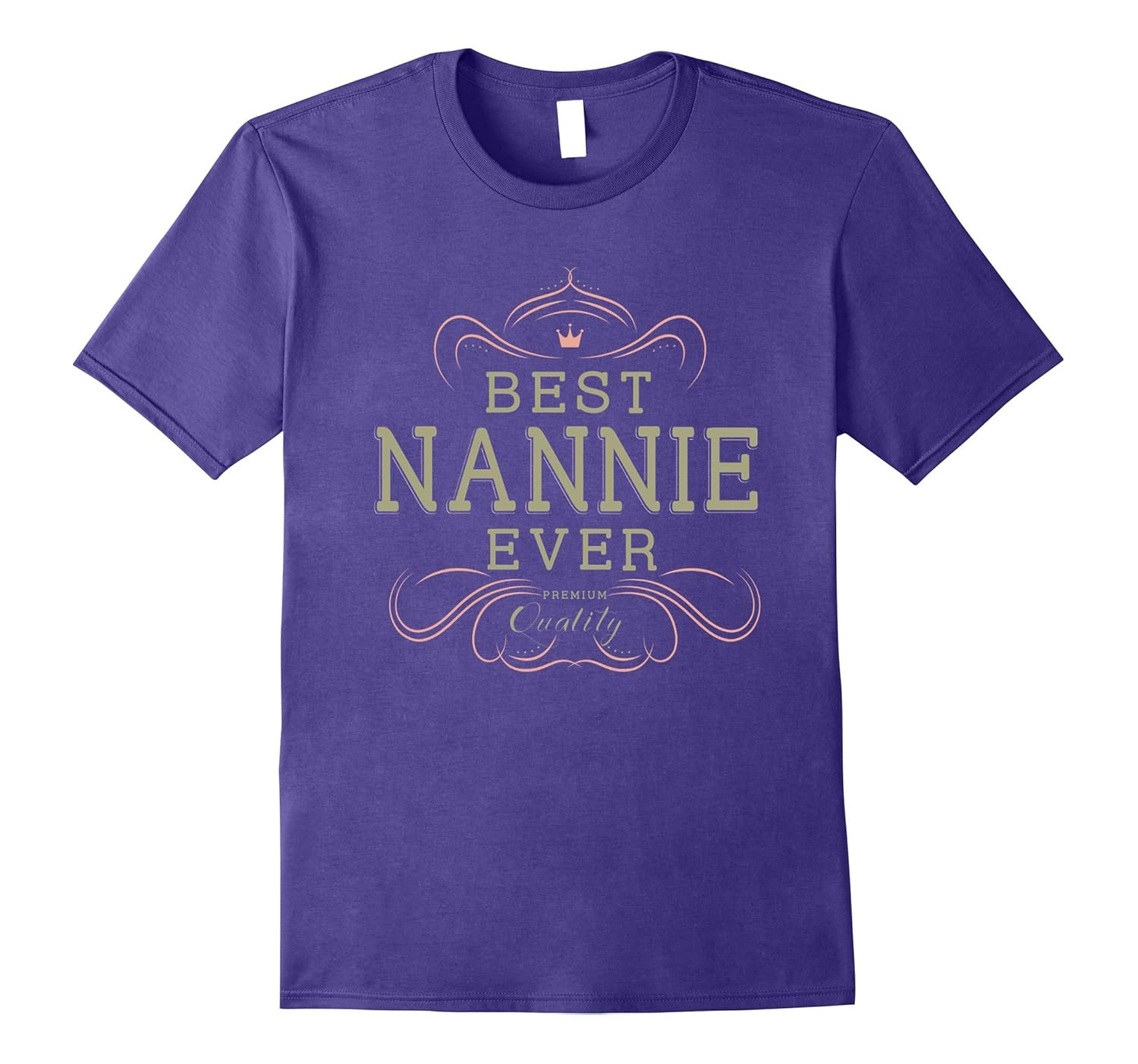 Best Nannie Ever Grandma Mother Gifts T-shirt For Women-ANZ