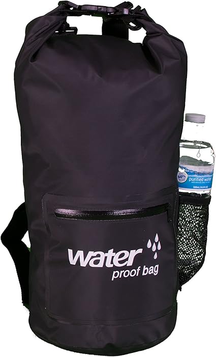 waterproof backpack with water bottle holder