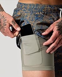 Huckberry Wellen Performance Lined Swim Trunks