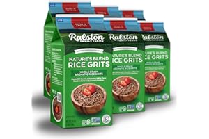Ralston Family Farms Nature's Blend Rice Grits, 16 oz Carton: 6 Pack, American Grown, Non-GMO, Naturally Gluten Free