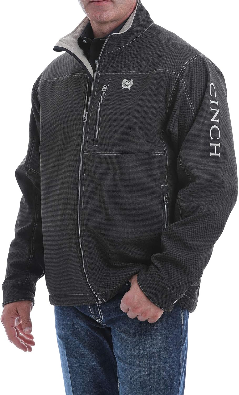 Buy Cinch Men's Logo Textured Bonded Concealed Carry Jacket Black XX-Large at Amazon.in