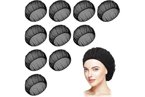 XLSXEXCL 10 Pcs Mesh Sleeping Caps for Curly Hair, Women's Hair Protection for Nighttime