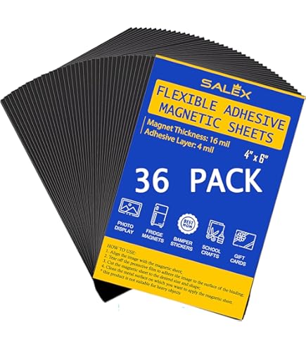 15 PK A4 Magnetic Sheets With Adhesive Cut And Customize Flexible Magnet Sheets