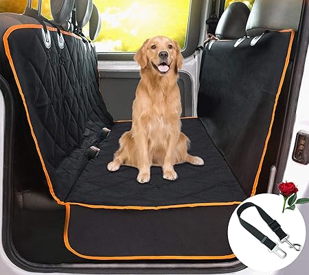 Amazon Co Jp Meekpet 犬用カーシートカバー 防水 ブラック ペットシートカバー ハンモック 犬用 後部座席保護 汚れやペットの毛から保護 丈夫なペットシートカバー 車 Suv用 車 バイク