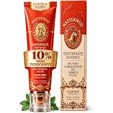 MasterMedi 10% Nano Hydroxyapatite Toothpaste with Pap, Xylitol &amp; Probiotic | Rod-Shaped nHA Oral Care Peroxide-Free Whitening, Enamel Support, Gentle for Sensitive Teeth, Fluoride &amp; SLS Free, Fresh Mint