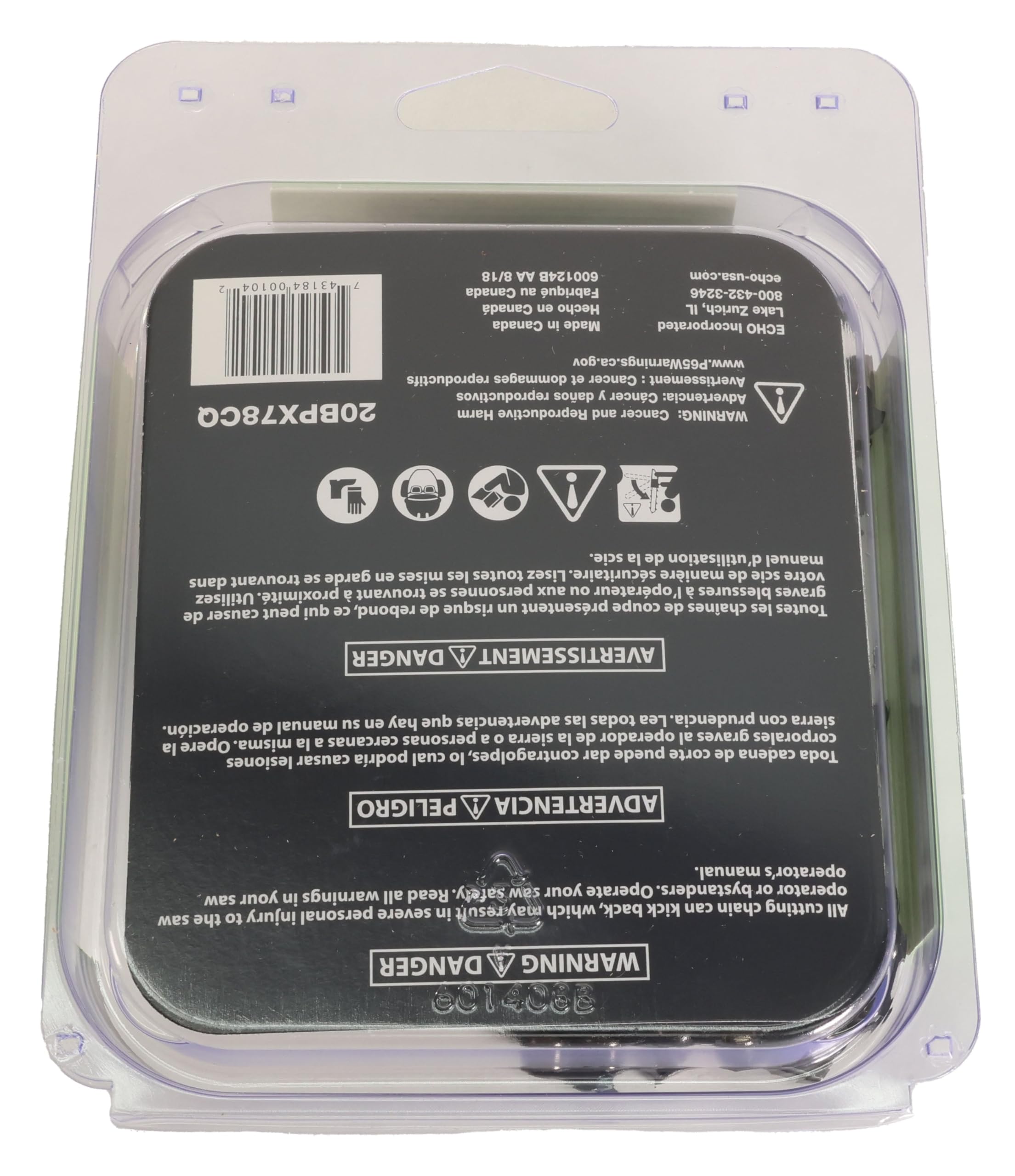 Photo 1 of Echo Genuine 20BPX78CQ 20" Chain – 20BPX Series
