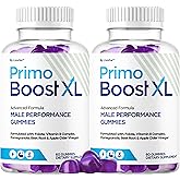 (2 Pack) Primo Boost XL Gummies - Official PrimoBoost XL Advanced Premium Supplement for Men Support - Maximum Strength, Natural Primo BoostXL for Overall Health & Wellness, 120 Gummies for 2 Months