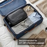 Elviros Water-Resistant PU Leather Toiletry Bag Men Large Travel Organizer view 4