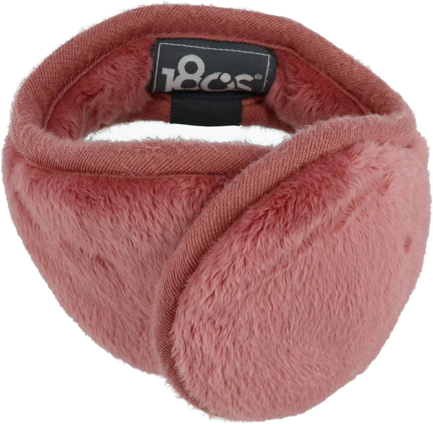 180s Women's Lush Soft Fleece Behind The Head Ear Warmers, Black, One Size: Clothing