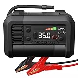 NOCO Boost+Air AX65: 2000A Jump Starter with Air Compressor Tire Inflator – Starts 8.0L Gas & 6.0L Diesel – 67 SLPM Airflow Inflates 0–40 PSI in 2 Minutes