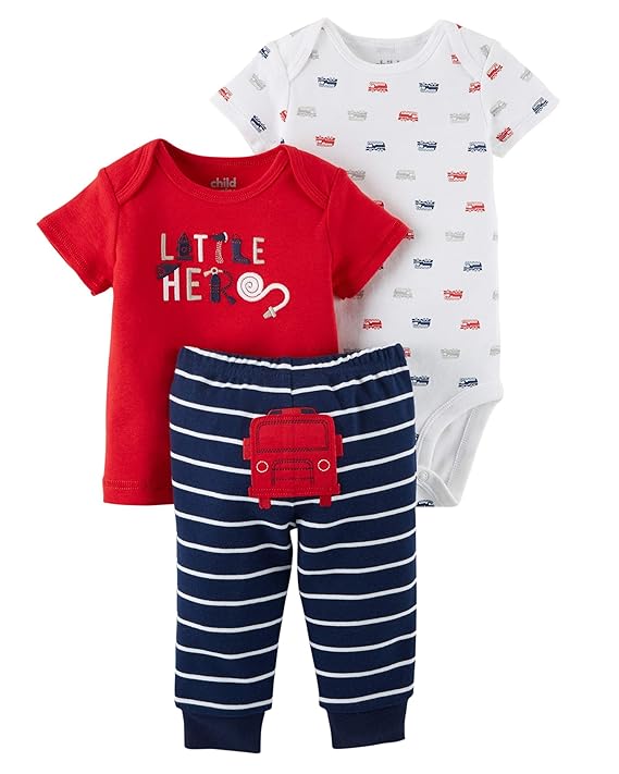Carters Preemie Clothes for Boys Baby Pants Bodysuit Shirt 3 Pc Many
