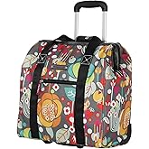 Lily Bloom Design Pattern Carry on Bag Wheeled Cabin Tote (Bliss)