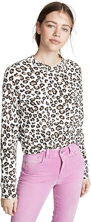 monrow leopard sweatshirt