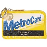 kate spade new york On A Roll Smooth Leather Metro Card Zip Cardholder, High Noon Multi