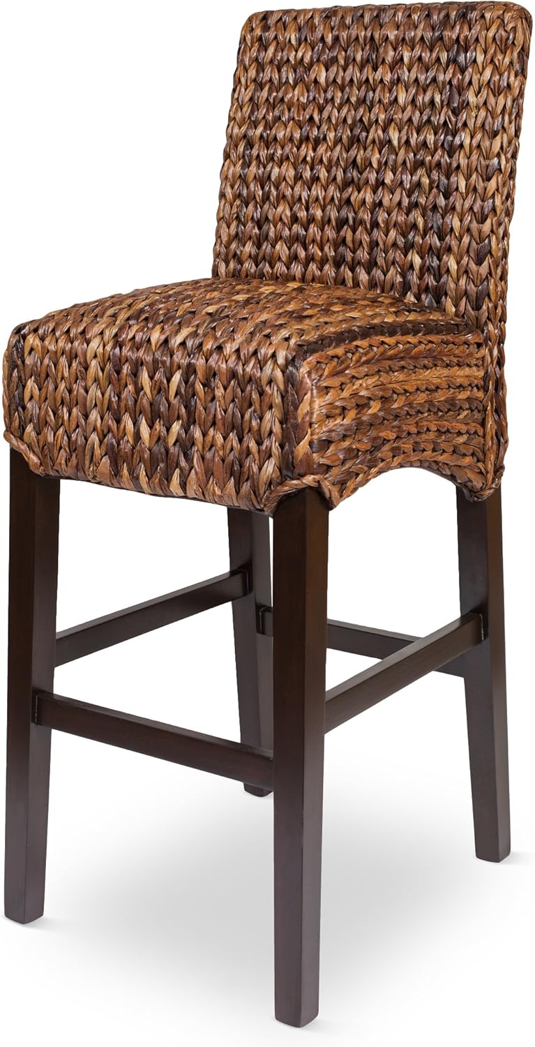 Amazon Com Birdrock Home Bird Rock Seagrass Barstool Bar Height