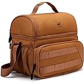 NOL Natural Organic Lifestyle Two Compartment Lunch Cooler Bag for Men - 3 Colors
