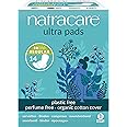 Natracare Slim Fitting Ultra Pads with Wings, Regular, Made with Certified Organic Cotton, Ecologically Certified Cellulose Pulp and Plant Starch (12 Pack, 168 Pads Total)