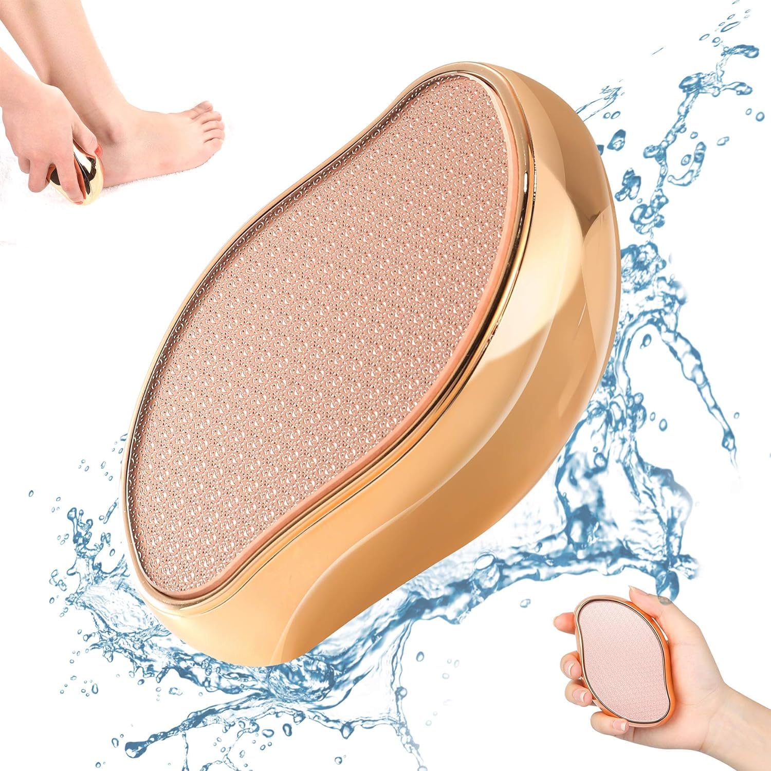 Foot File, Nano Crystal Glass Callus Remover Callus Shaver Hard Skin Remover for Wet and Dry, Professional Foot Rasp Pedicure Tools Foot Care for Dead Hard Cracked Thick Dry Skin