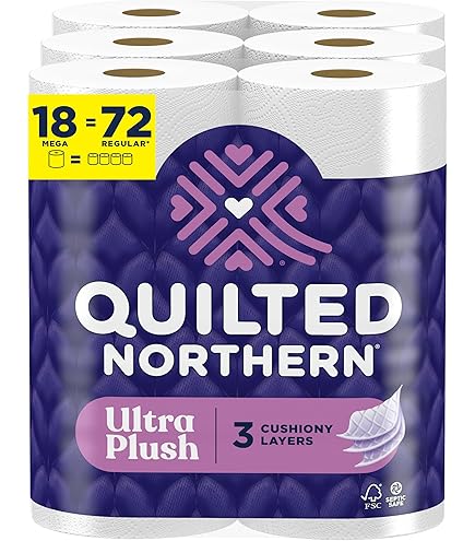 Toilet Roll, Soft & Quilted Eco-Friendly, White, 72 Rolls - View #6